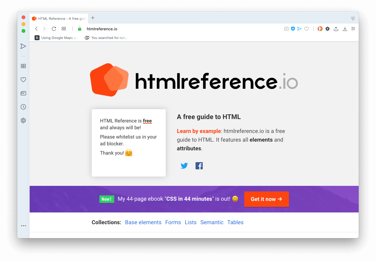 HTML Reference